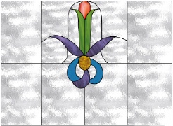 Stained Glass Pattern Tulip