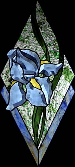 window made using Blue Iris bevel cluster