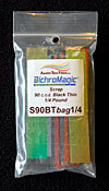 Thin Scrap Dichroic Black Glass coe90