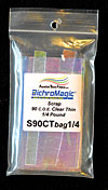 Thin Scrap Dichroic Clear Glass coe96