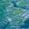 Spectrum Green, Blue, and White Dense Opalescent Glass