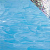Spectrum Sky Blue and White Wispy Iridescent