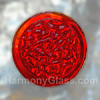 Red Squiggles Glass Jewel