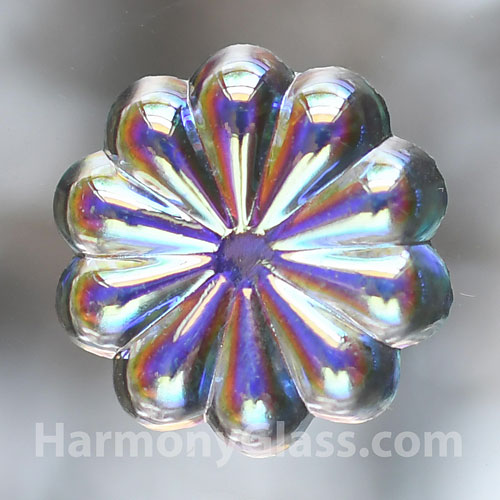 Iridescent Daisy Glass Jewel J221AB-C