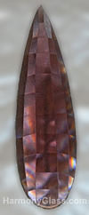 J22A 15mm x 50mm Teardrop Amethyst Glass Jewel