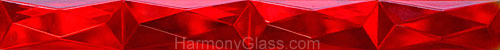 Red Rectangle Glass Jewel J35R