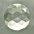 11mm round faceted clear glass jewel