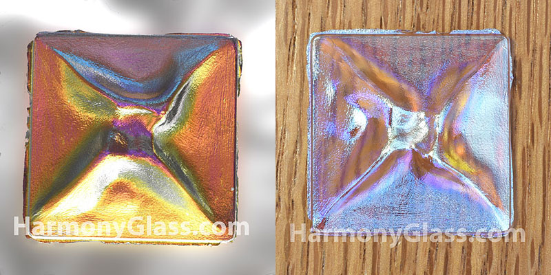 40mm Iridescent Clear Glass Jewel