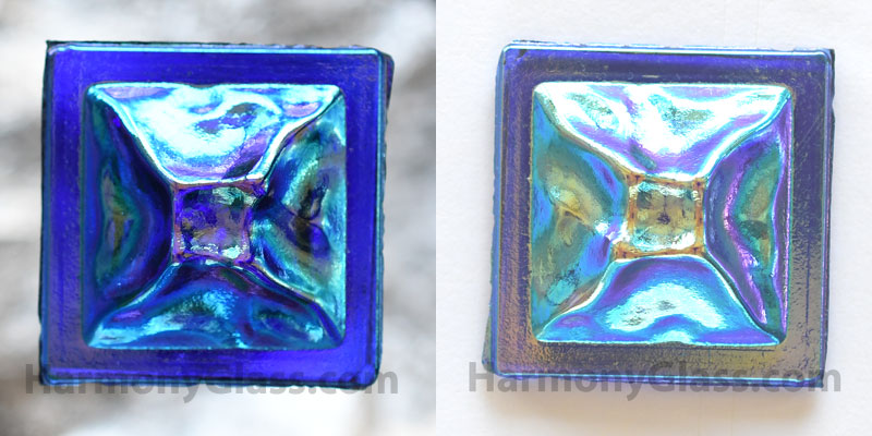 40mm Iridescent Sapphire Glass Jewel