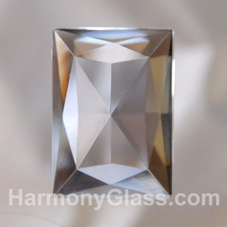 Clear Rectangle Glass Jewel J82C
