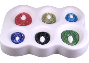 Perfect-hole 1 3/8 Four Circle Glass Fusing Mold, Production Grade Fused  Glass Pendant Maker, Heavy Duty Frit Casting Jewelry Molds 