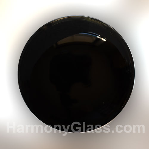 25mm Black glass jewel