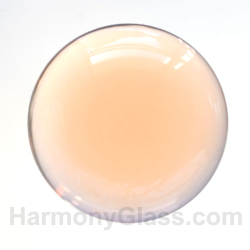 25mm Peach glass jewel