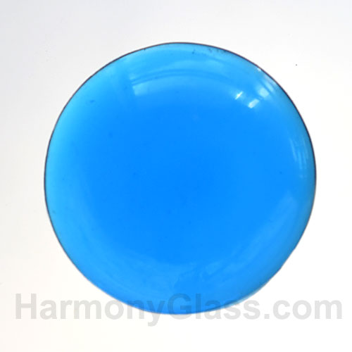 25mm Aqua glass jewel